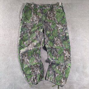 VTG 80s 90s Mossy Oak Camo Cargo Pants Mens XL Full Foliage Hunting Outdoor